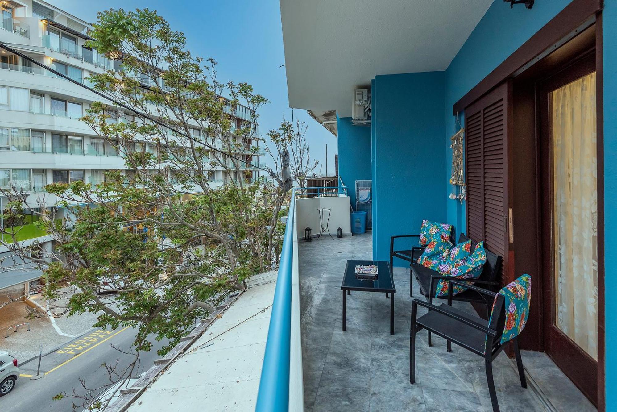 Stratos Seaside corner apartment Rethymno Exterior foto